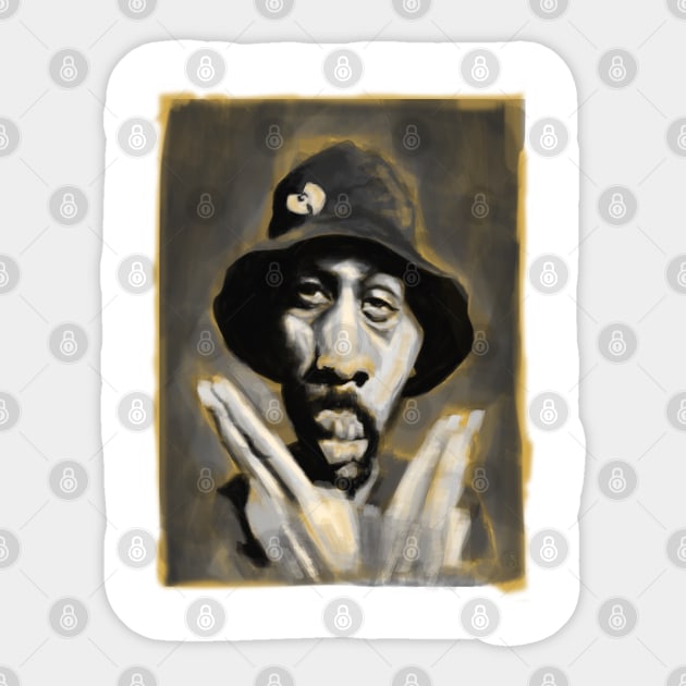 RZA Caricature JC Sticker by J Carlo 